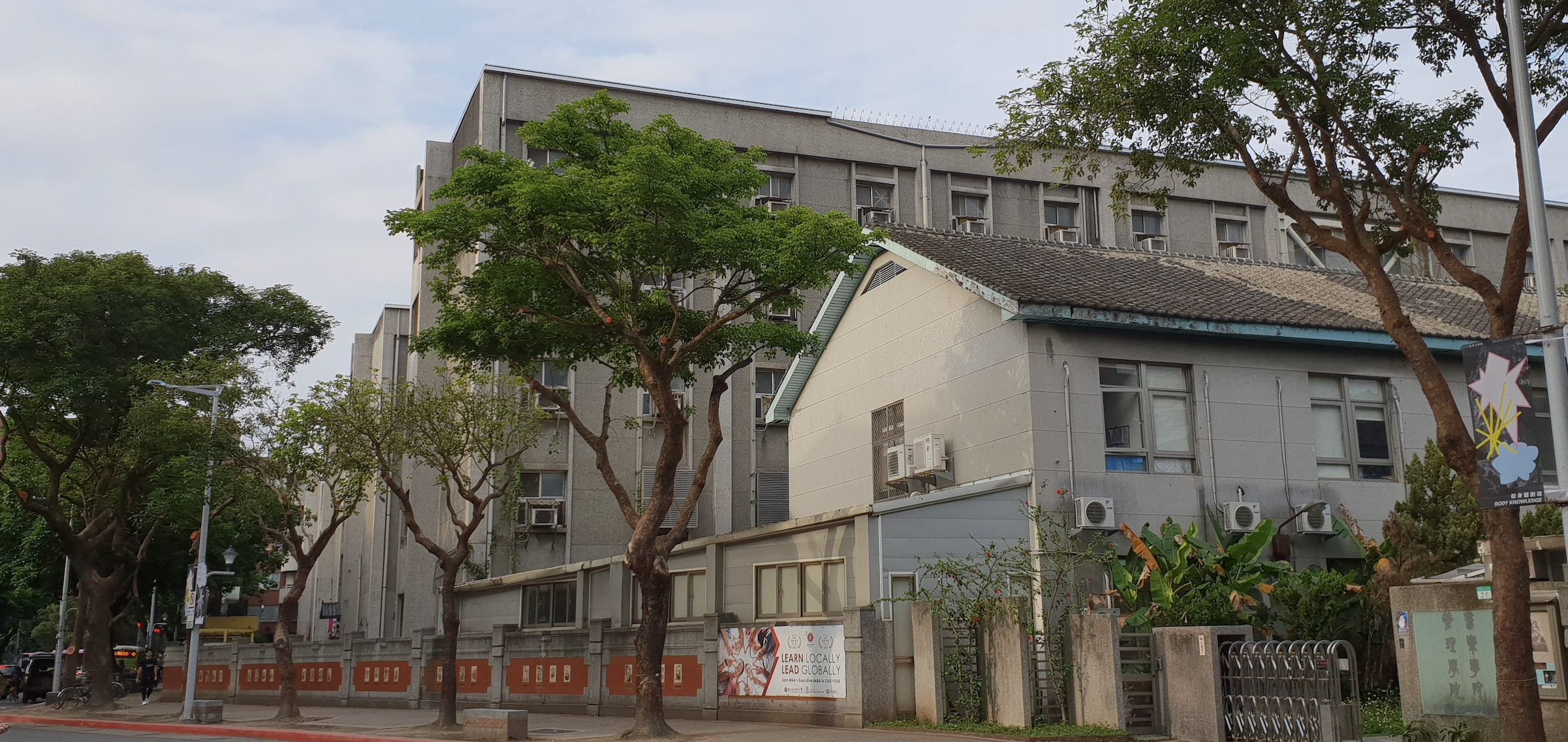 International students on a university campus in Taiwan